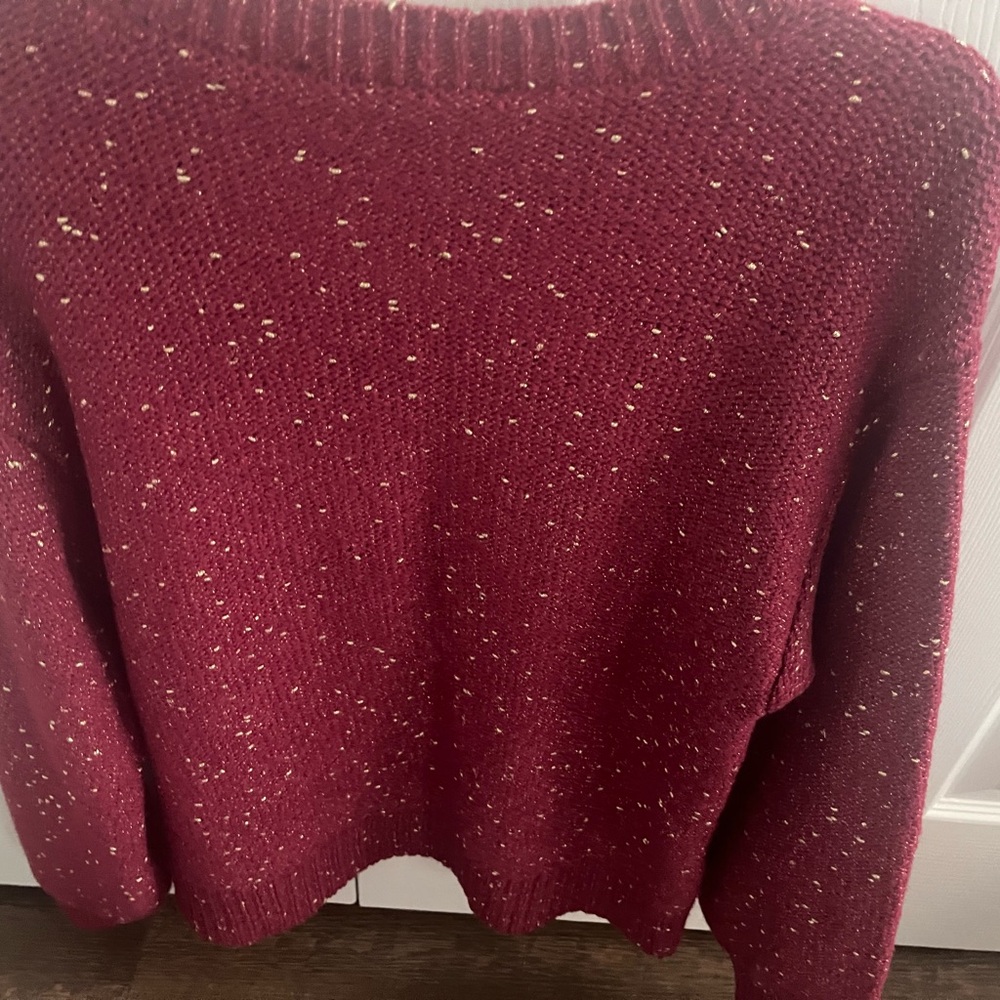 GIRL WITH CURVES NWOT Medium 
Lurex Metallic Sweater A462910 - Picture 2 of 7